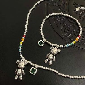 Zara Bear Love Peace 🌈 Beads Rainbow Emerald Crystal  Chain Fun Chocker